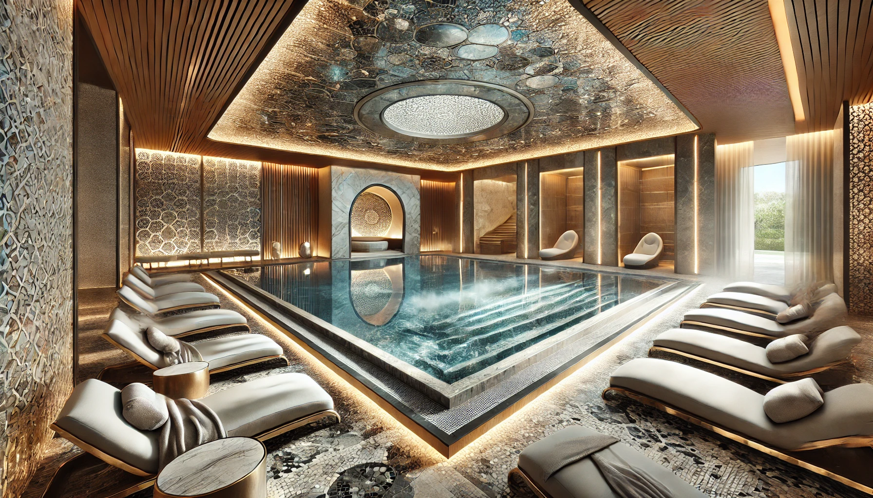 Piscine, Sauna, Bain turc, Hammam