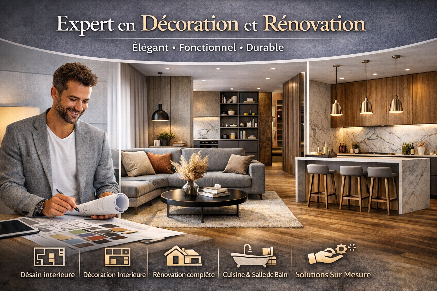 Expert en Décoration et Rénovation | Design Intérieur & Rénovation Professionnelle