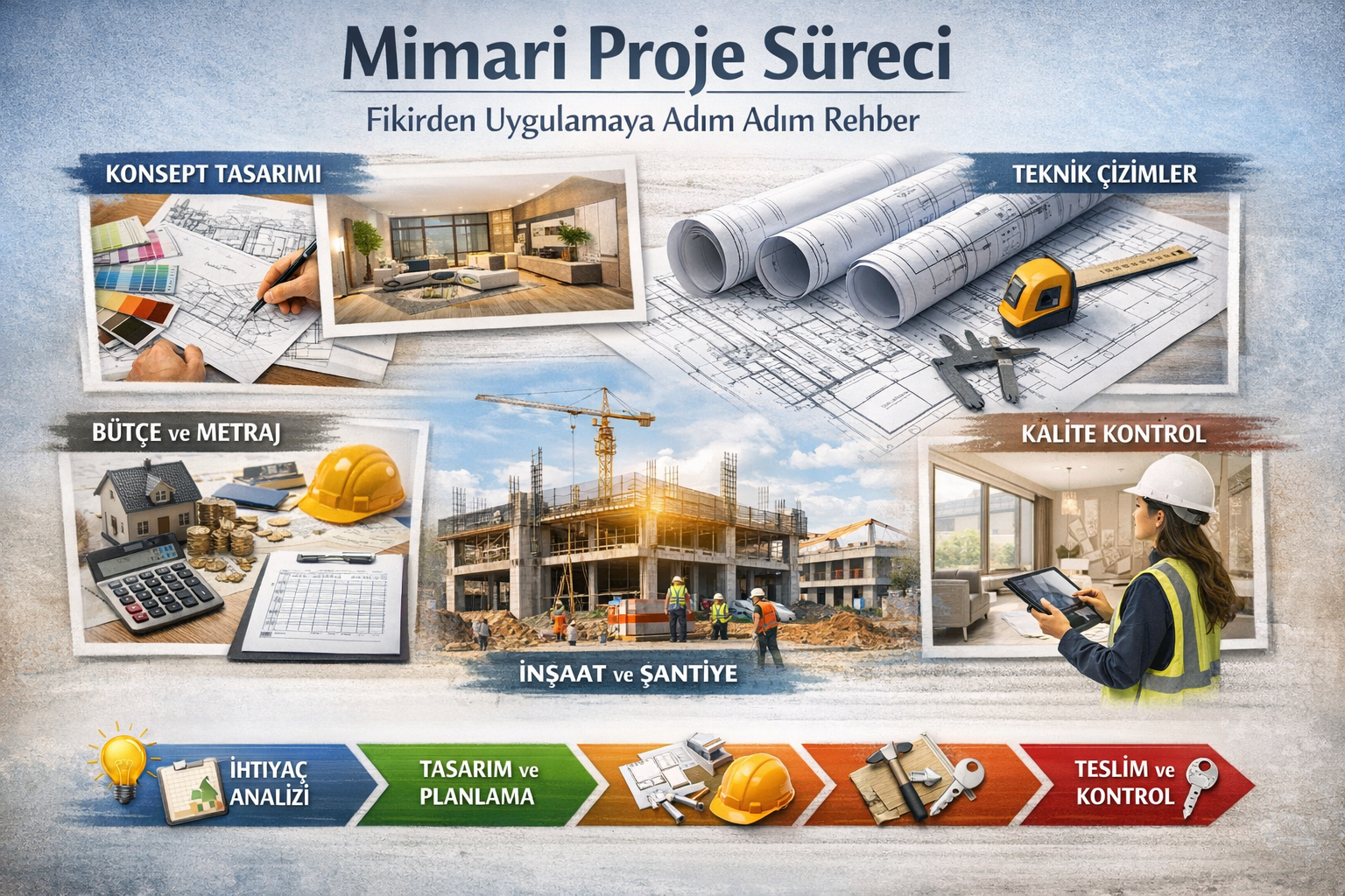 Mimari Proje Süreci: Fikirden Uygulamaya Adım Adım Rehber