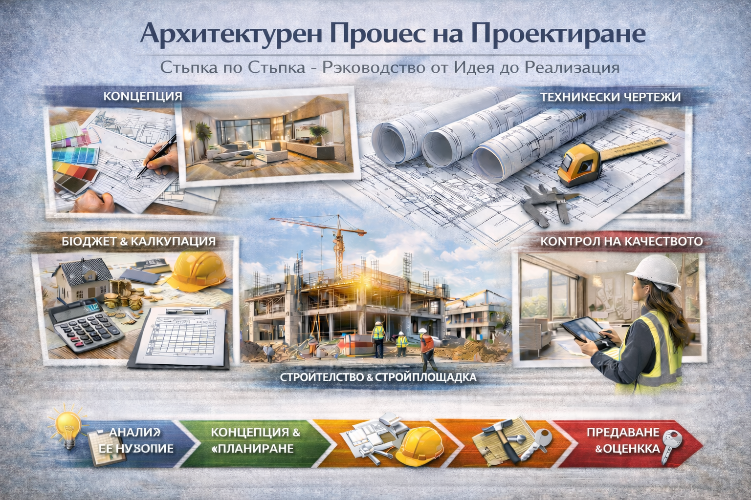 Процес на архитектурен проект: Ръководство стъпка по стъпка от идеята до реализацията