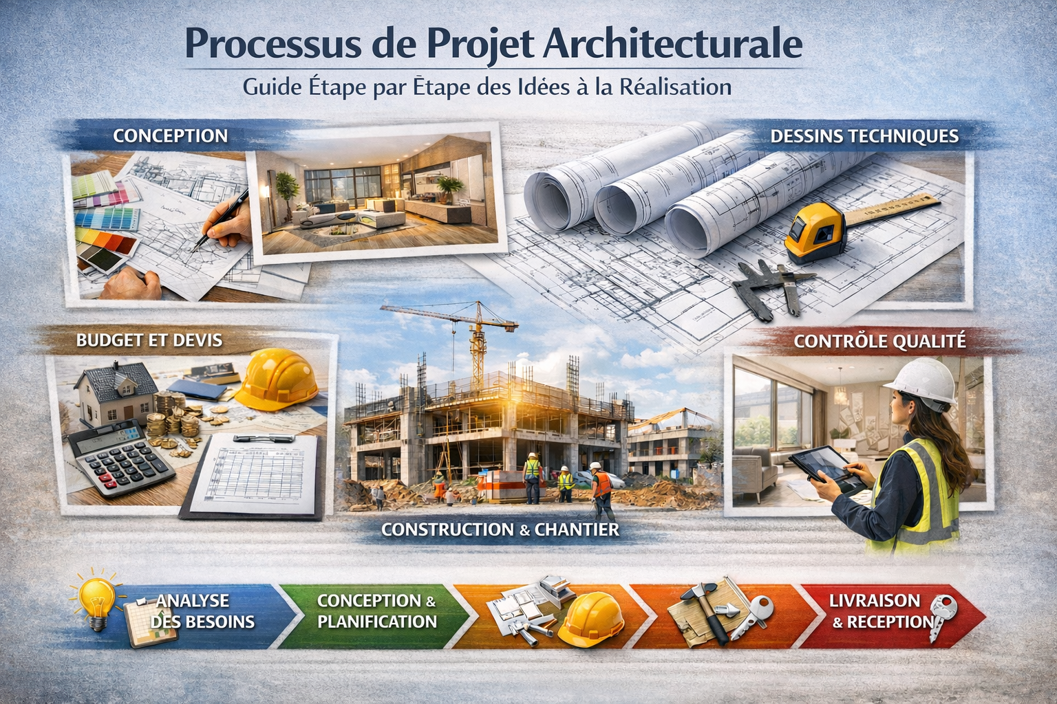 Processus d'un projet architectural : Guide étape par étape, de l'idée à la mise en œuvre