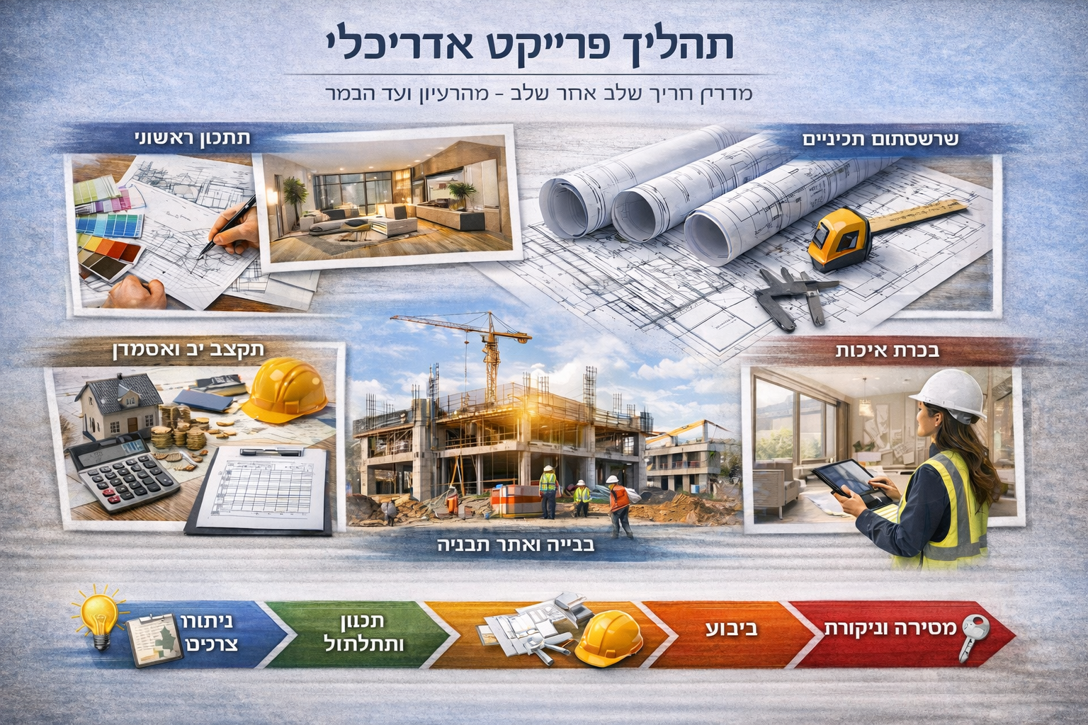 תהליך פרויקט אדריכלי: מדריך שלב אחר שלב מרעיון ליישום