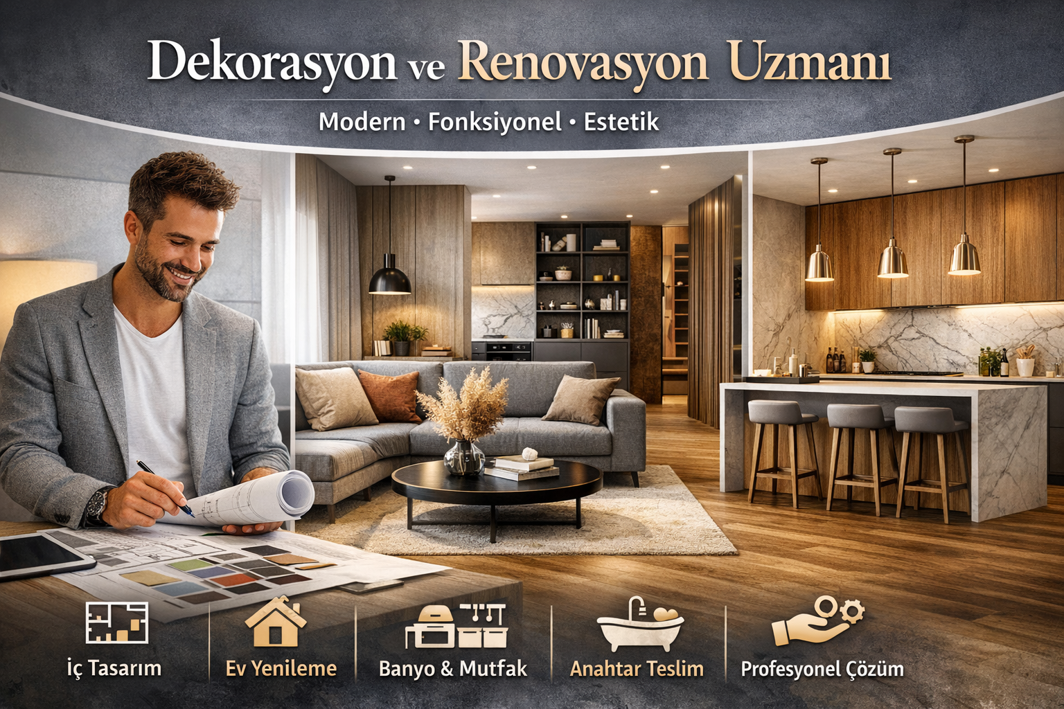 Dekorasyon ve Renovasyon Uzmanı: Profesyonel ve Özel Tasarım Çözümleri